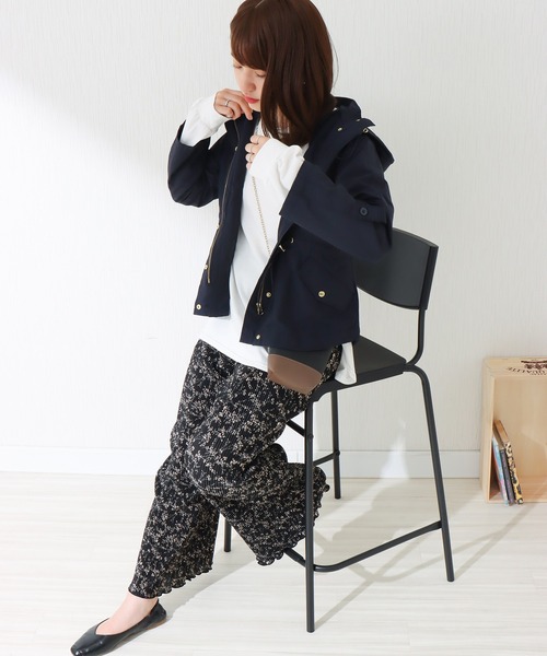 libelle more(リベル モア)の「《撥水加工》 ウエストドロスト マウンテンパーカー(マウンテンパーカー・レディース・モカ/ブラック/グレイッシュベージュ/ネイビー/カーキ/ベージュ・M/L)」の10枚目の写真