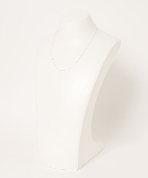 blackdia by 7JEWELRY(ブラックダイヤバイセブンジュエリー)の「blackdia by 7JEWELRY スネークチェーン幅1mm(ネックレス・メンズ・シルバー/ゴールド・40cm/50cm/60cm)」の3枚目の写真