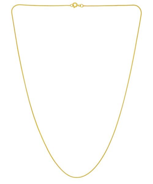 blackdia by 7JEWELRY(ブラックダイヤバイセブンジュエリー)の「blackdia by 7JEWELRY スネークチェーン幅1mm(ネックレス・メンズ・シルバー/ゴールド・40cm/50cm/60cm)」の16枚目の写真