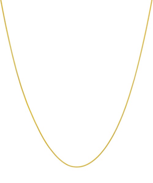 blackdia by 7JEWELRY(ブラックダイヤバイセブンジュエリー)の「blackdia by 7JEWELRY スネークチェーン幅1mm(ネックレス・メンズ・シルバー/ゴールド・40cm/50cm/60cm)」の14枚目の写真