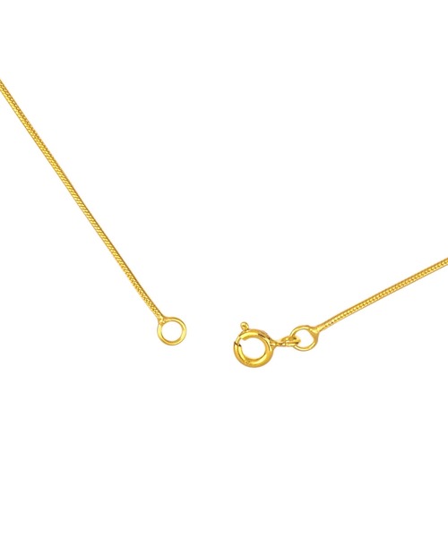 blackdia by 7JEWELRY(ブラックダイヤバイセブンジュエリー)の「blackdia by 7JEWELRY スネークチェーン幅1mm(ネックレス・メンズ・シルバー/ゴールド・40cm/50cm/60cm)」の15枚目の写真