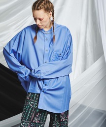 MAISON SPECIAL | 《ユニセックスアイテム》REDA ACTIVE/レダアクティブ ウォッシャブルウールプライムオーバーバンドカラーシャツ 【MAISON SPECIAL/メゾンスペシャル】(シャツ/ブラウス)