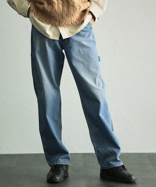 Wrangler（ラングラー）の「Wrangler/ラングラー ペインターパンツ（デニムパンツ・メンズ・ブラック/ブラウン/インディゴブルー/ライトインディゴブルー/ストライプ/ワンウォッシュ/キナリ・SMALL/MEDIUM/LARGE/X-LARGE）」の5枚目の写真