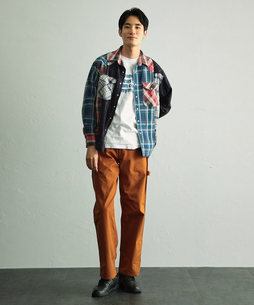 Wrangler（ラングラー）の「Wrangler/ラングラー ペインターパンツ（デニムパンツ・メンズ・ブラック/ブラウン/インディゴブルー/ライトインディゴブルー/ストライプ/ワンウォッシュ/キナリ・SMALL/MEDIUM/LARGE/X-LARGE）」の21枚目の写真