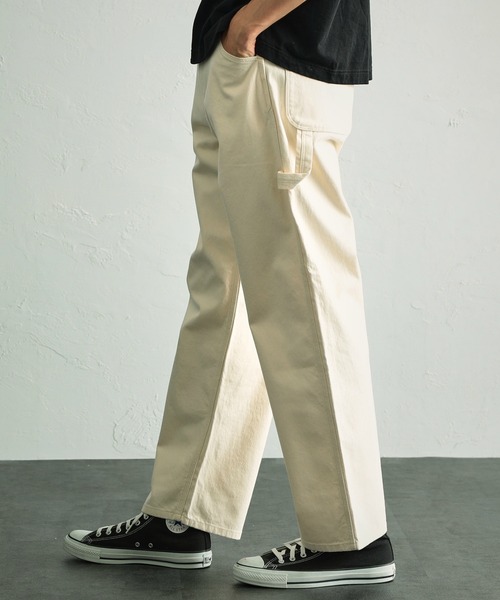 Wrangler（ラングラー）の「Wrangler/ラングラー ペインターパンツ（デニムパンツ・メンズ・ブラック/ブラウン/インディゴブルー/ライトインディゴブルー/ストライプ/ワンウォッシュ/キナリ・SMALL/MEDIUM/LARGE/X-LARGE）」の12枚目の写真