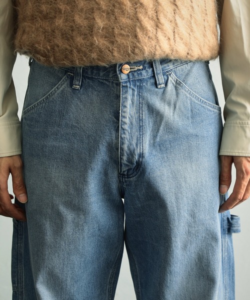 Wrangler（ラングラー）の「Wrangler/ラングラー ペインターパンツ（デニムパンツ・メンズ・ブラック/ブラウン/インディゴブルー/ライトインディゴブルー/ストライプ/ワンウォッシュ/キナリ・SMALL/MEDIUM/LARGE/X-LARGE）」の14枚目の写真