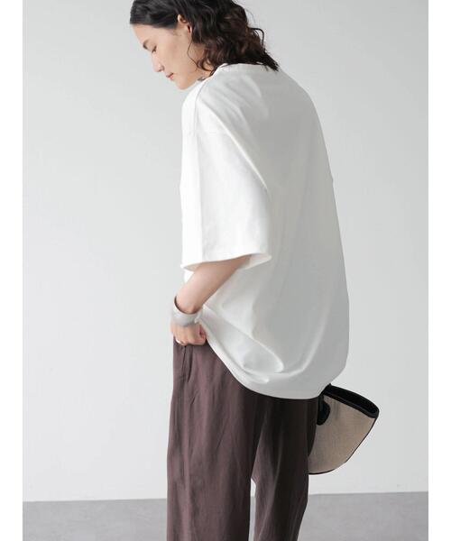 AMERICAN HOLIC（アメリカンホリック）の「転写フォト５分袖クルーネックBIGカットチュニック（Tシャツ/カットソー・レディース・オフホワイト/ホワイト・M/L）」の14枚目の写真