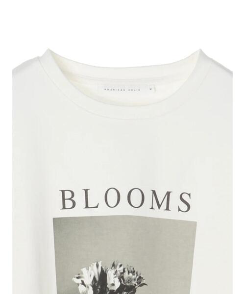 AMERICAN HOLIC（アメリカンホリック）の「転写フォト５分袖クルーネックBIGカットチュニック（Tシャツ/カットソー・レディース・オフホワイト/ホワイト・M/L）」の5枚目の写真