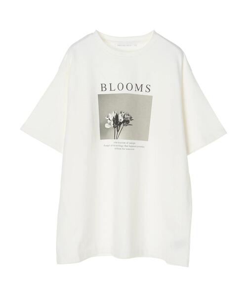 AMERICAN HOLIC（アメリカンホリック）の「転写フォト５分袖クルーネックBIGカットチュニック（Tシャツ/カットソー・レディース・オフホワイト/ホワイト・M/L）」の22枚目の写真