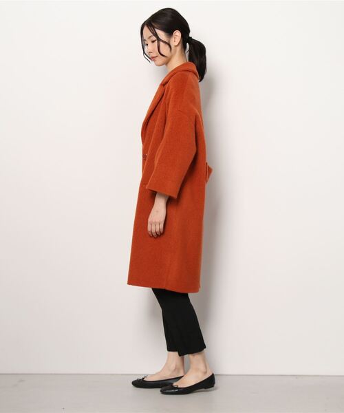 MAX&Co.（マックス アンド コー）の「MAX＆Co. [コンプリーチェ] プラッシュ ジャージー コート（その他アウター・レディース・オレンジ/ネイビー・SMALL/MEDIUM/X-SMALL/LARGE）」の8枚目の写真