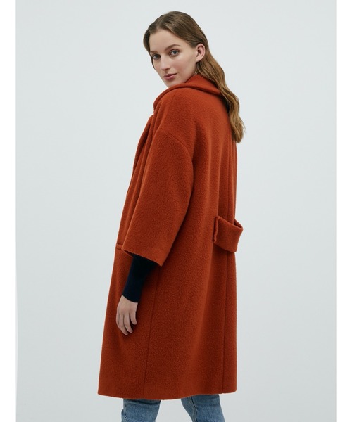 MAX&Co.（マックス アンド コー）の「MAX＆Co. [コンプリーチェ] プラッシュ ジャージー コート（その他アウター・レディース・オレンジ/ネイビー・SMALL/MEDIUM/X-SMALL/LARGE）」の5枚目の写真