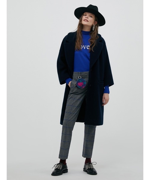 MAX&Co.（マックス アンド コー）の「MAX＆Co. [コンプリーチェ] プラッシュ ジャージー コート（その他アウター・レディース・オレンジ/ネイビー・SMALL/MEDIUM/X-SMALL/LARGE）」の12枚目の写真