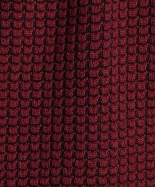 HIDEAWAYS NICOLE(ハイダウェイニコル)の「アフガンネックプルオーバー(ニット/セーター・メンズ・ブラック×グレー/ホワイト×ブラック/ブラック×ホワイト/ブラック×ブラック/レッド系・MEDIUM/LARGE)」の13枚目の写真