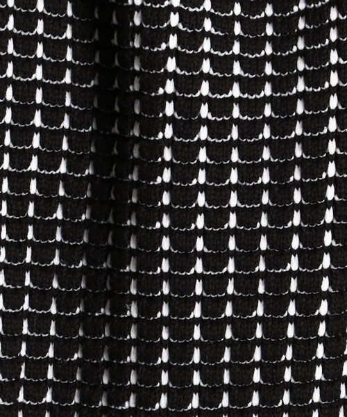 HIDEAWAYS NICOLE(ハイダウェイニコル)の「アフガンネックプルオーバー(ニット/セーター・メンズ・ブラック×グレー/ホワイト×ブラック/ブラック×ホワイト/ブラック×ブラック/レッド系・MEDIUM/LARGE)」の15枚目の写真