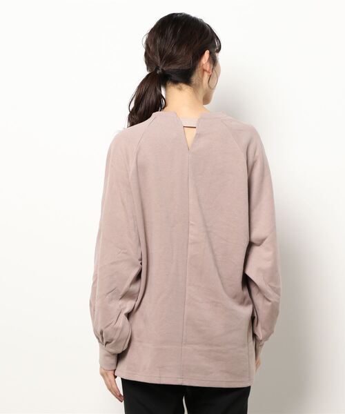 Rewde(ルゥデ)の「バックコンシャスプルオーバー(1R15-09191)(Tシャツ/カットソー・レディース・スモークピンク/ブラウン/ホワイト/ブラック・M)」の6枚目の写真