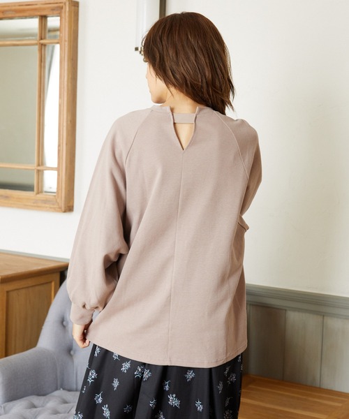 Rewde(ルゥデ)の「バックコンシャスプルオーバー(1R15-09191)(Tシャツ/カットソー・レディース・スモークピンク/ブラウン/ホワイト/ブラック・M)」の19枚目の写真
