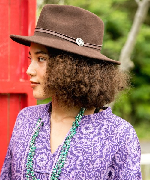 チャイハネ（チャイハネ）の「【チャイハネ】ノアハット（ハット・レディース・ベージュ/ネイビー/ブラウン/グレー/ブラック/ワイン・FREE）」の4枚目の写真