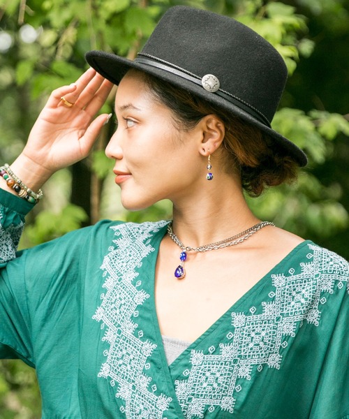 チャイハネ（チャイハネ）の「【チャイハネ】ノアハット（ハット・レディース・ベージュ/ネイビー/ブラウン/グレー/ブラック/ワイン・FREE）」の8枚目の写真