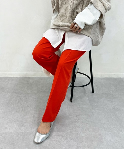 DouDou（ドゥドゥ）の「イージーセンプレパンツ2（その他パンツ・レディース・ブラック/ブルー/イエロー/オレンジ・36/38）」の4枚目の写真