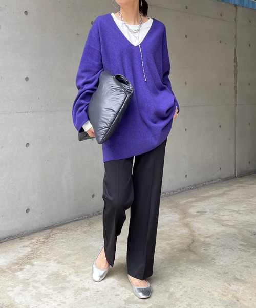 DouDou（ドゥドゥ）の「イージーセンプレパンツ2（その他パンツ・レディース・ブラック/ブルー/イエロー/オレンジ・36/38）」の21枚目の写真