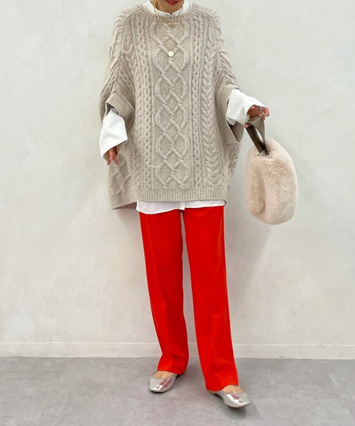 DouDou（ドゥドゥ）の「イージーセンプレパンツ2（その他パンツ・レディース・ブラック/ブルー/イエロー/オレンジ・36/38）」の9枚目の写真