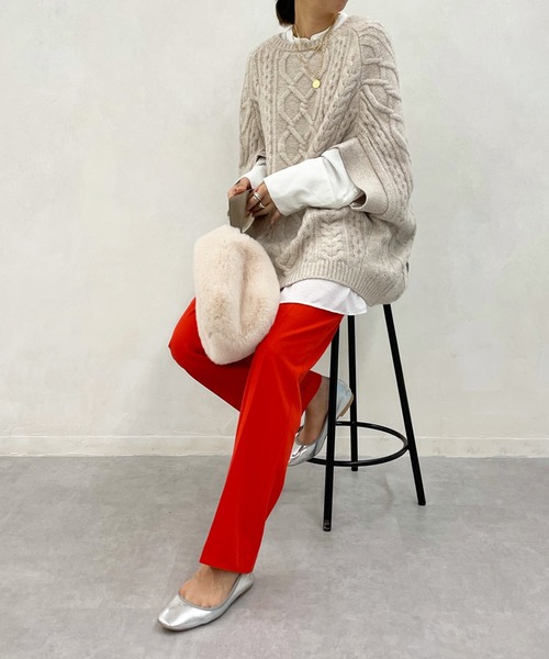 DouDou（ドゥドゥ）の「イージーセンプレパンツ2（その他パンツ・レディース・ブラック/ブルー/イエロー/オレンジ・36/38）」の17枚目の写真