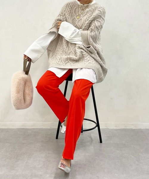 DouDou（ドゥドゥ）の「イージーセンプレパンツ2（その他パンツ・レディース・ブラック/ブルー/イエロー/オレンジ・36/38）」の15枚目の写真