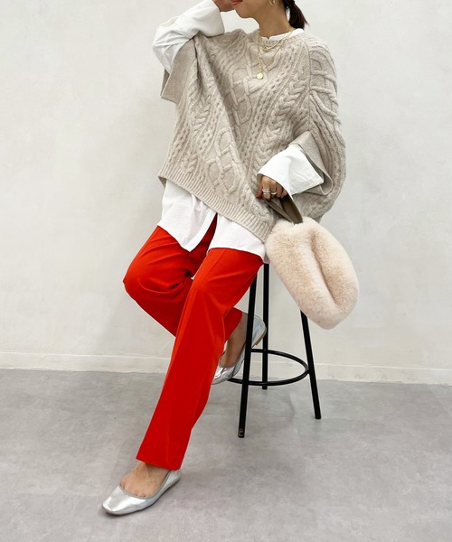 DouDou（ドゥドゥ）の「イージーセンプレパンツ2（その他パンツ・レディース・ブラック/ブルー/イエロー/オレンジ・36/38）」の10枚目の写真