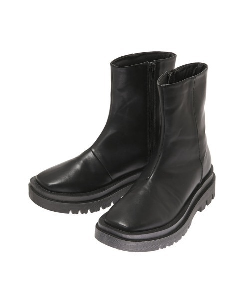 fifth（フィフス）の「【スタイリストプロデュース】トラックソールショートブーツ（ブーツ・レディース・ブラック/ダークブラウン・22.5cm/23.5cm/24.5cm/23.0cm/24.0cm/25.0cm）」の4枚目の写真