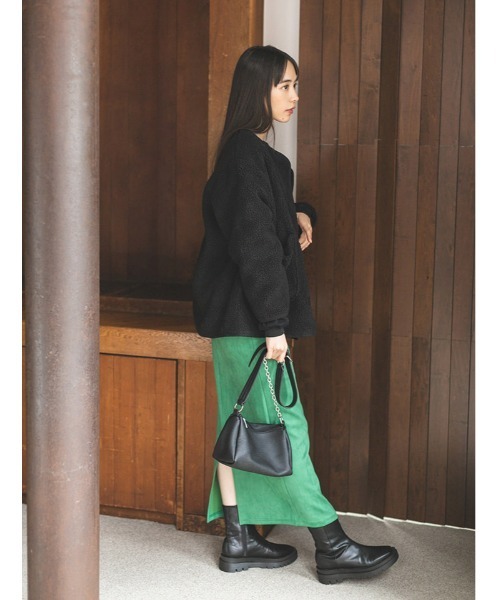 fifth（フィフス）の「【スタイリストプロデュース】トラックソールショートブーツ（ブーツ・レディース・ブラック/ダークブラウン・22.5cm/23.5cm/24.5cm/23.0cm/24.0cm/25.0cm）」の13枚目の写真