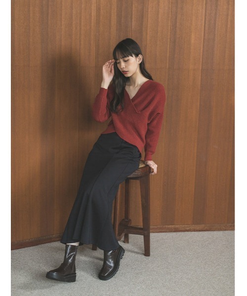 fifth（フィフス）の「【スタイリストプロデュース】トラックソールショートブーツ（ブーツ・レディース・ブラック/ダークブラウン・22.5cm/23.5cm/24.5cm/23.0cm/24.0cm/25.0cm）」の9枚目の写真