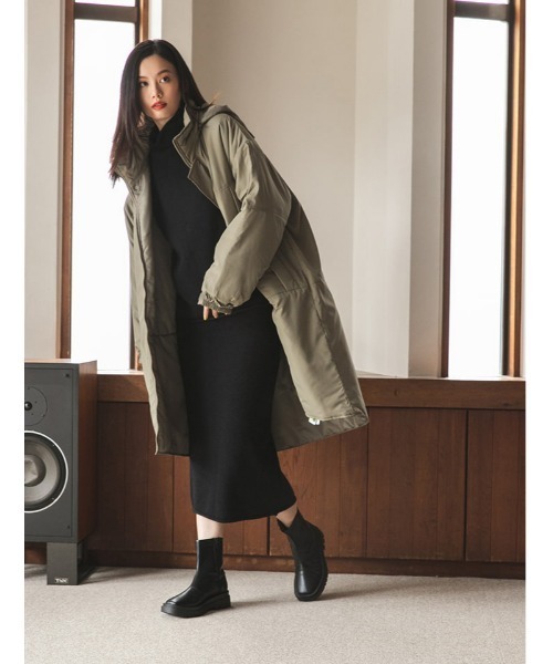 fifth（フィフス）の「【スタイリストプロデュース】トラックソールショートブーツ（ブーツ・レディース・ブラック/ダークブラウン・22.5cm/23.5cm/24.5cm/23.0cm/24.0cm/25.0cm）」の11枚目の写真