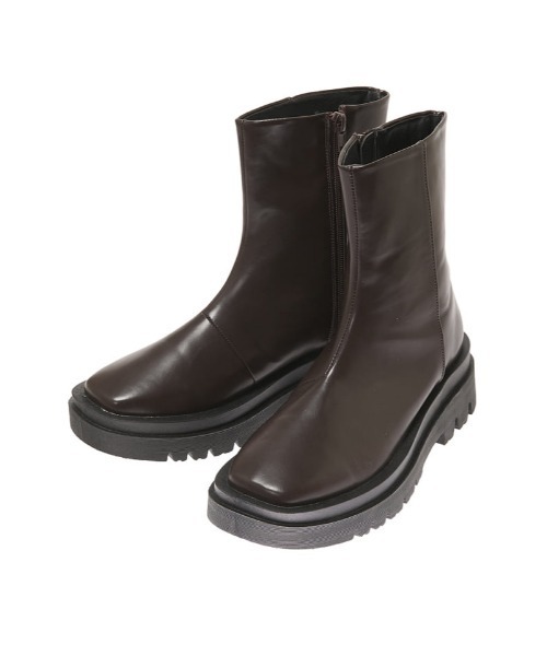 fifth（フィフス）の「【スタイリストプロデュース】トラックソールショートブーツ（ブーツ・レディース・ブラック/ダークブラウン・22.5cm/23.5cm/24.5cm/23.0cm/24.0cm/25.0cm）」の20枚目の写真