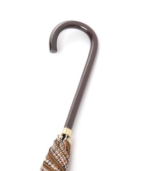 GLOBAL WORK（グローバルワーク）の「ツートンチェックナガカサ/257671（長傘・レディース・ライトベージュ/ブラウン・FREE）」の13枚目の写真