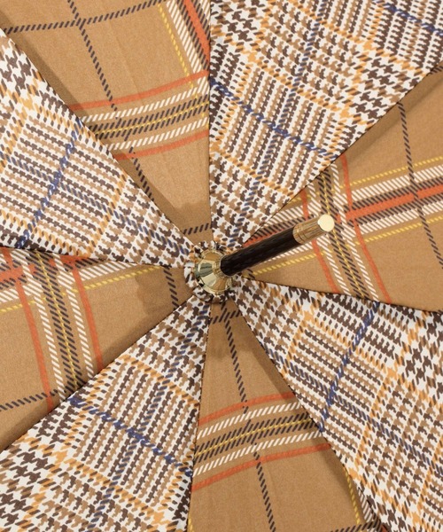 GLOBAL WORK（グローバルワーク）の「ツートンチェックナガカサ/257671（長傘・レディース・ライトベージュ/ブラウン・FREE）」の11枚目の写真