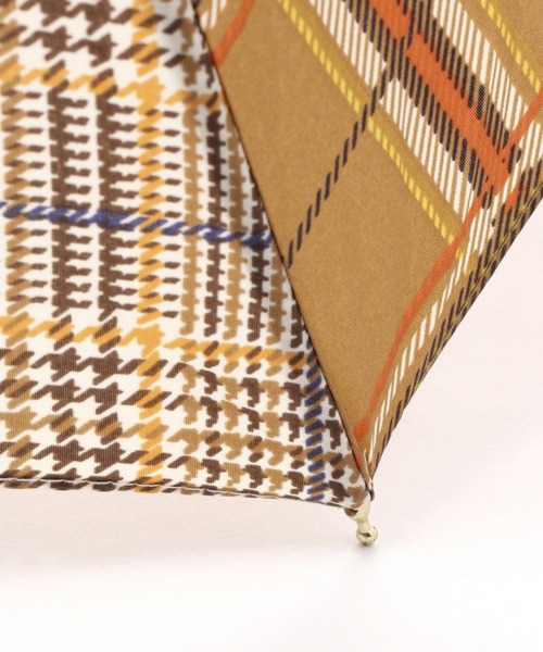 GLOBAL WORK（グローバルワーク）の「ツートンチェックナガカサ/257671（長傘・レディース・ライトベージュ/ブラウン・FREE）」の5枚目の写真