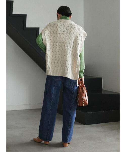 Green　Parks（グリーンパークス）の「シアータートルインナー（Tシャツ/カットソー・レディース・ライトグレー/イエロー/グリーン/ダークグレー・FREE）」の14枚目の写真