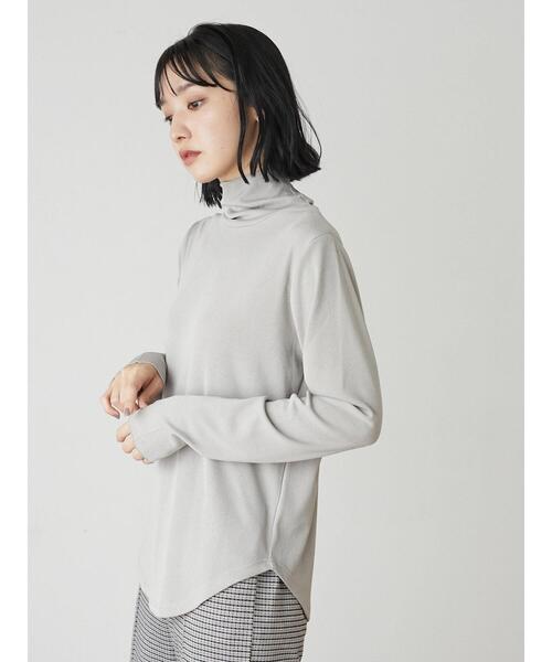 Green　Parks（グリーンパークス）の「シアータートルインナー（Tシャツ/カットソー・レディース・ライトグレー/イエロー/グリーン/ダークグレー・FREE）」の20枚目の写真