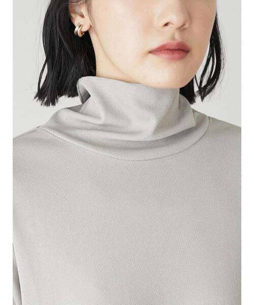 Green　Parks（グリーンパークス）の「シアータートルインナー（Tシャツ/カットソー・レディース・ライトグレー/イエロー/グリーン/ダークグレー・FREE）」の21枚目の写真