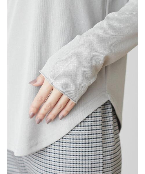 Green　Parks（グリーンパークス）の「シアータートルインナー（Tシャツ/カットソー・レディース・ライトグレー/イエロー/グリーン/ダークグレー・FREE）」の22枚目の写真