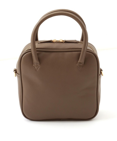 ANAP（アナップ）の「2WAYミニボストンバッグ（ボストンバッグ・レディース・ブラック/グレイッシュベージュ・FREE）」の4枚目の写真