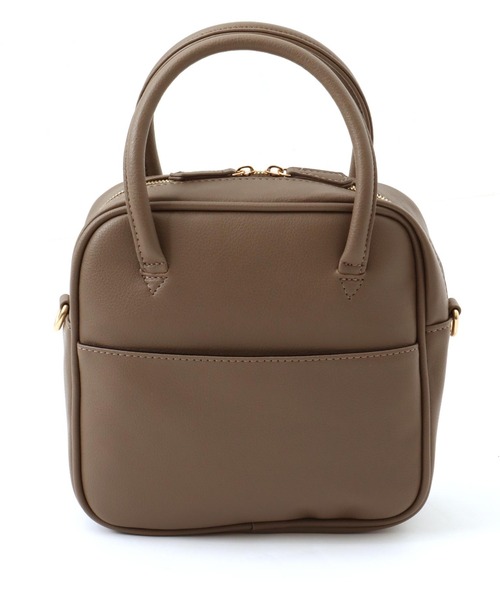 ANAP（アナップ）の「2WAYミニボストンバッグ（ボストンバッグ・レディース・ブラック/グレイッシュベージュ・FREE）」の6枚目の写真