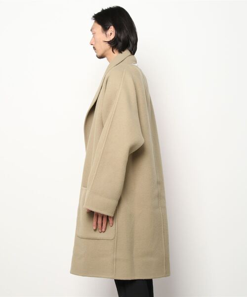HED MAYNER(ヘドメイナー)の「HED MAYNER/ヘド・メイナー/BACK SLIT UNBUTTONED COAT(ブルゾン・メンズ・キャメル・X-SMALL)」の2枚目の写真