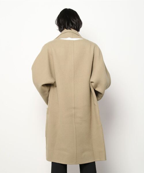 HED MAYNER(ヘドメイナー)の「HED MAYNER/ヘド・メイナー/BACK SLIT UNBUTTONED COAT(ブルゾン・メンズ・キャメル・X-SMALL)」の3枚目の写真