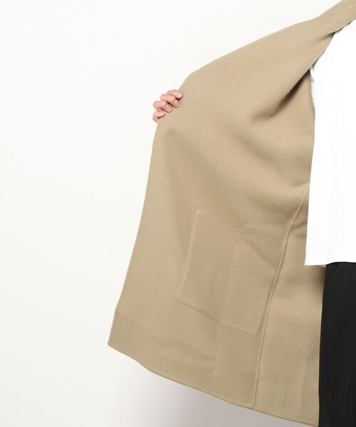 HED MAYNER(ヘドメイナー)の「HED MAYNER/ヘド・メイナー/BACK SLIT UNBUTTONED COAT(ブルゾン・メンズ・キャメル・X-SMALL)」の4枚目の写真