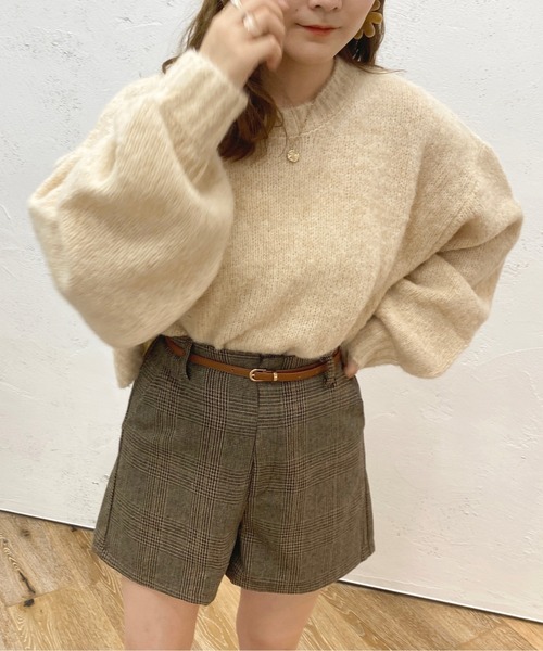 apres jour（アプレジュール）の「ブークレーニット【ZOZOTOWN限定アイテム】（ニット/セーター・レディース・ピンク系その他/オレンジ系その他/アイボリー/ベージュ/サックスブルー・フリー/X-LARGE）」の7枚目の写真