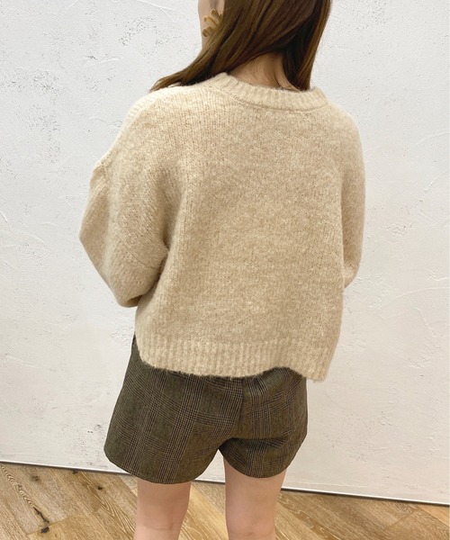 apres jour（アプレジュール）の「ブークレーニット【ZOZOTOWN限定アイテム】（ニット/セーター・レディース・ピンク系その他/オレンジ系その他/アイボリー/ベージュ/サックスブルー・フリー/X-LARGE）」の9枚目の写真