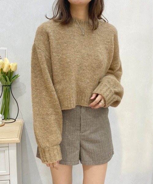 apres jour（アプレジュール）の「ブークレーニット【ZOZOTOWN限定アイテム】（ニット/セーター・レディース・ピンク系その他/オレンジ系その他/アイボリー/ベージュ/サックスブルー・フリー/X-LARGE）」の13枚目の写真