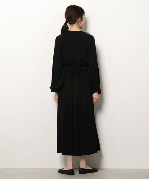 Kaon(カオン)の「KAON FOR ESTNATION / フロントレースジョーゼットロングドレス(ワンピース・レディース・ブラック・FREE)」の6枚目の写真