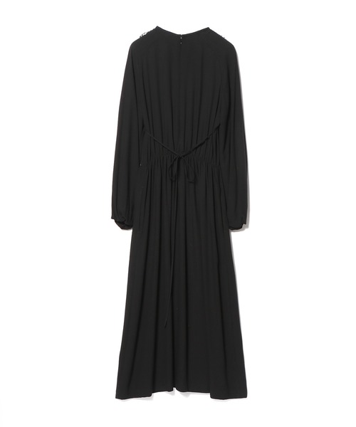 Kaon(カオン)の「KAON FOR ESTNATION / フロントレースジョーゼットロングドレス(ワンピース・レディース・ブラック・FREE)」の2枚目の写真